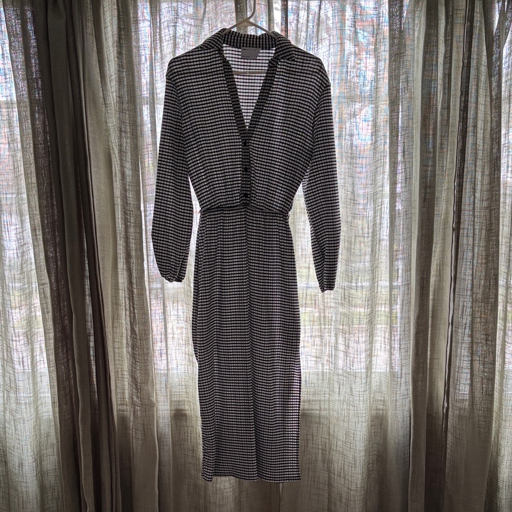 ASOS Design Monochrome Checkered Dress